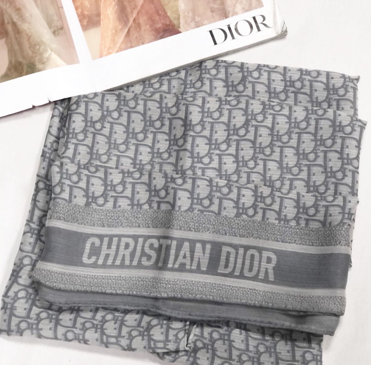 Шарф Christian Dior размер 50/160 цена 10 959 руб
