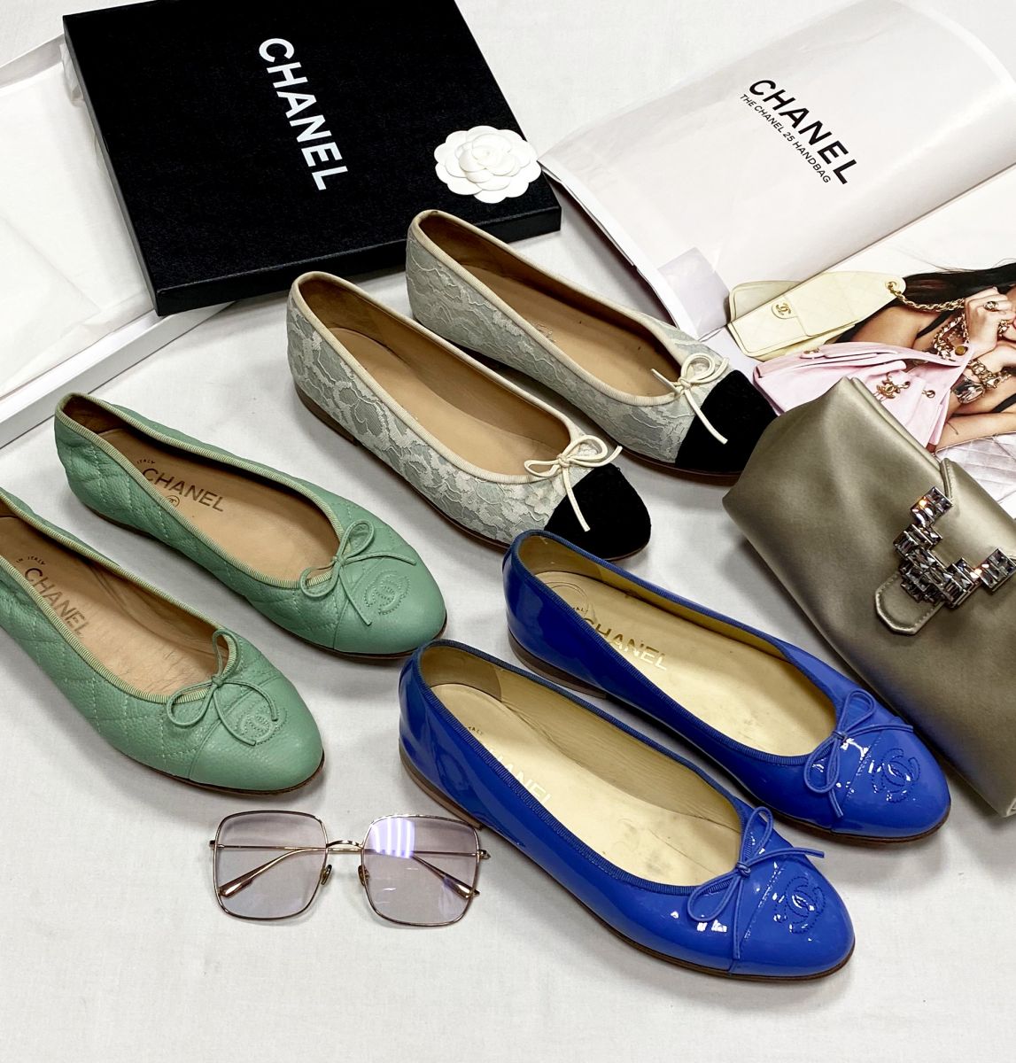 Балетки Chanel размер 38.5 / 39 цена по 23 483 руб
