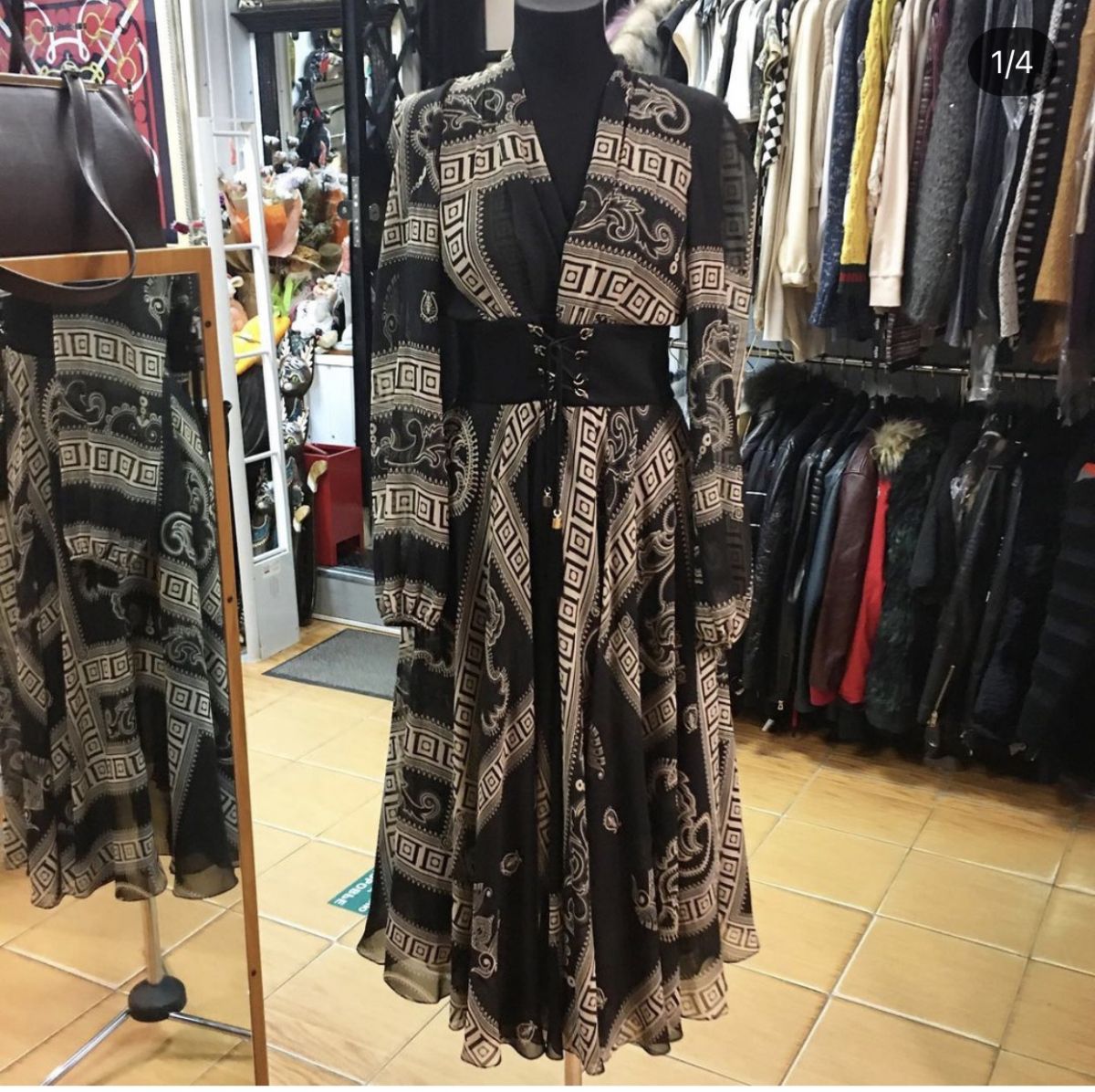 Платье /шёлк/шифон/Versace  размер 42/46 цена 30 770 руб