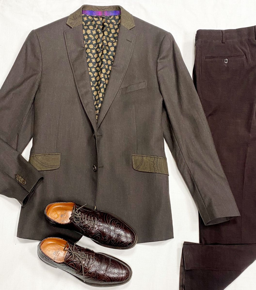 #mechtamen Пиджак Etro размер 56 цена 15 655 рубБрюки Zegna размер 56 цена 6 262 рубБотинки Etro размер 42.5 цена 23 483 руб