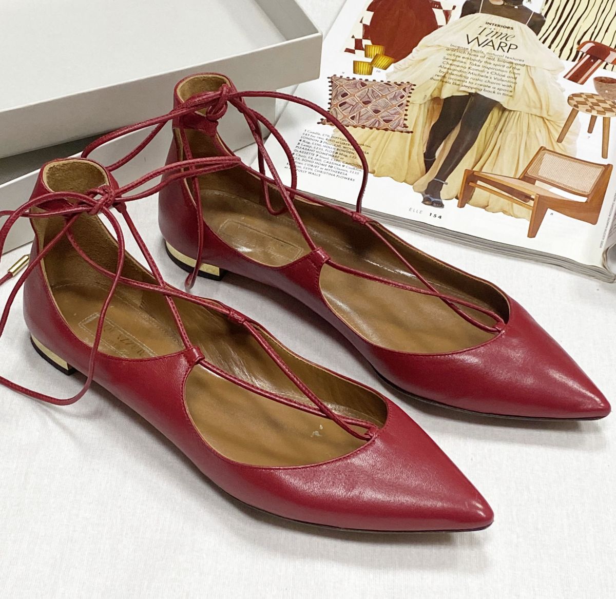 Балетки Aquazzura размер 36.5 цена 6 262 руб