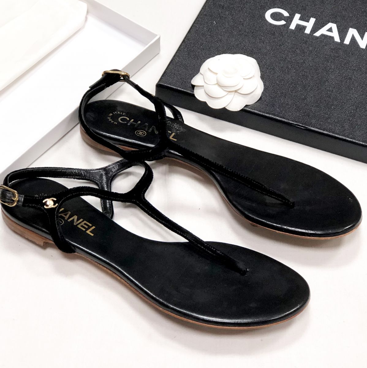 Босоножки Chanel размер 39.5 цена 23 483 руб