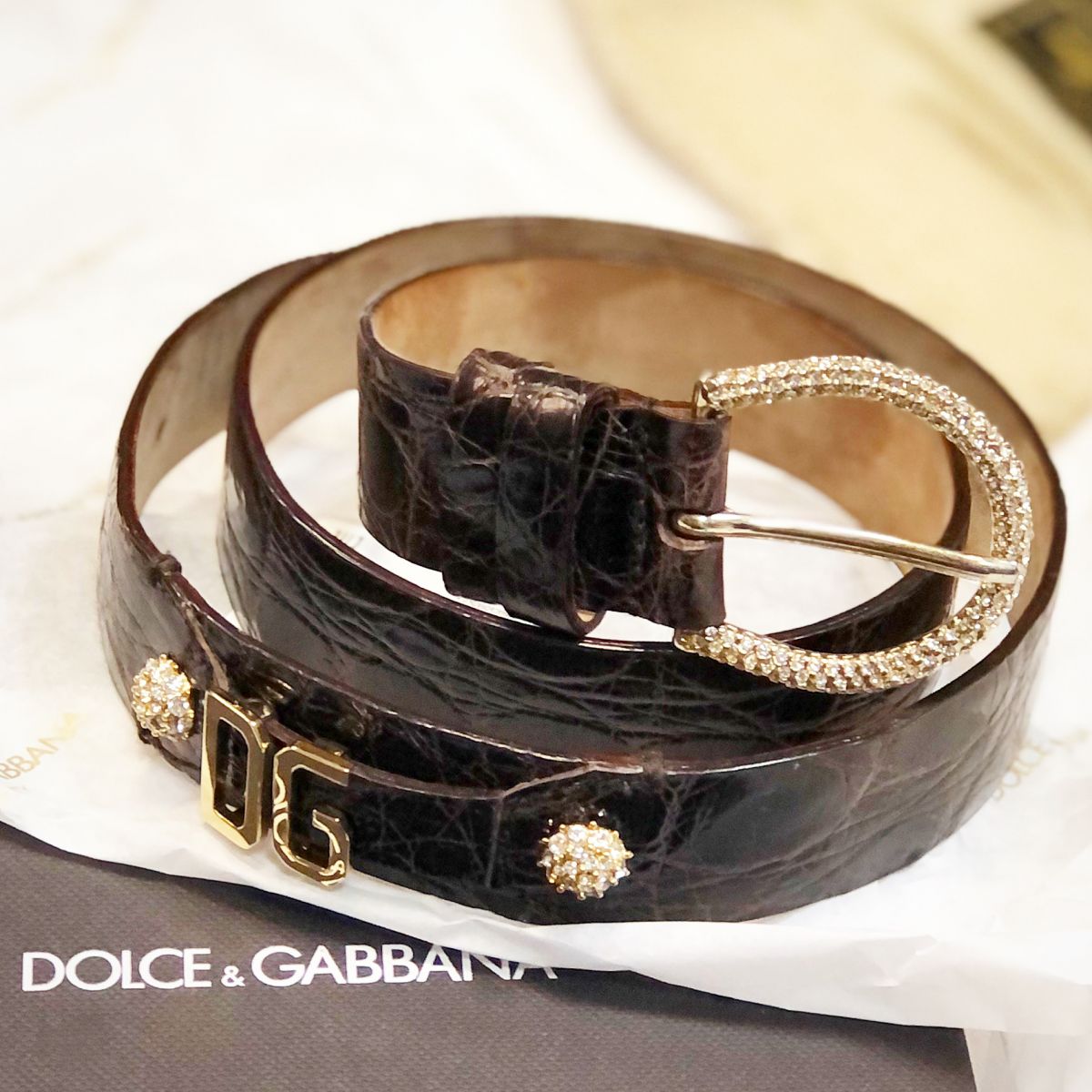 Ремень Dolce Gabbana  размер 80/32 цена 2 308 руб 