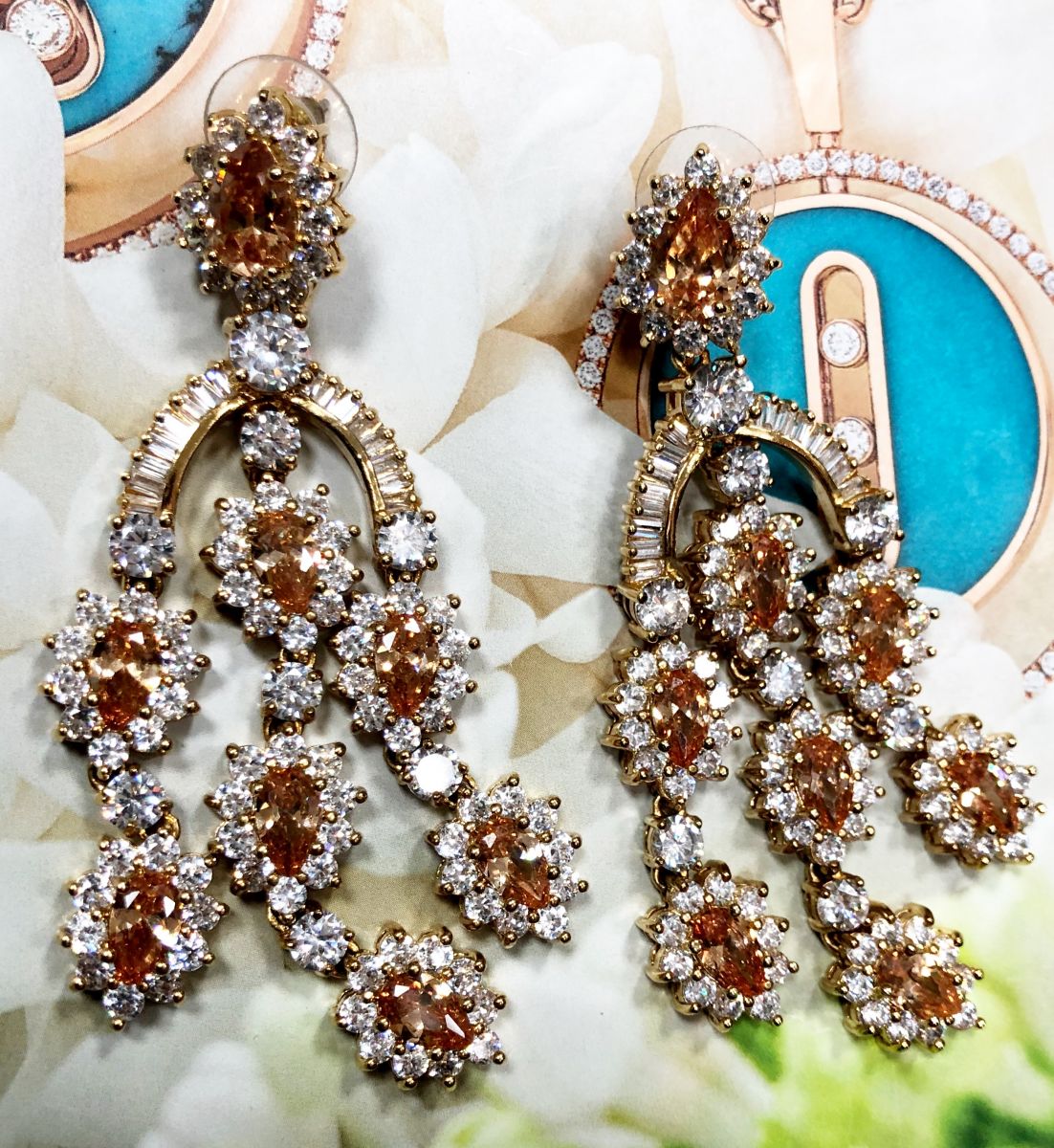 Серьги /камни/ цена 10 959 руб