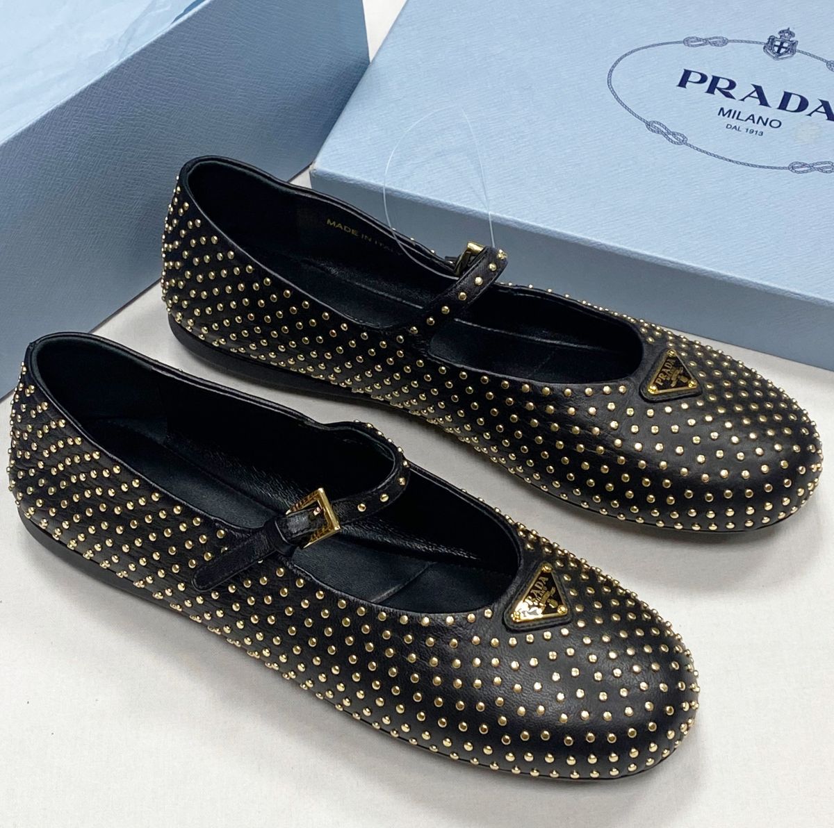 Балетки Prada размер 37.5 цена 62 620 руб