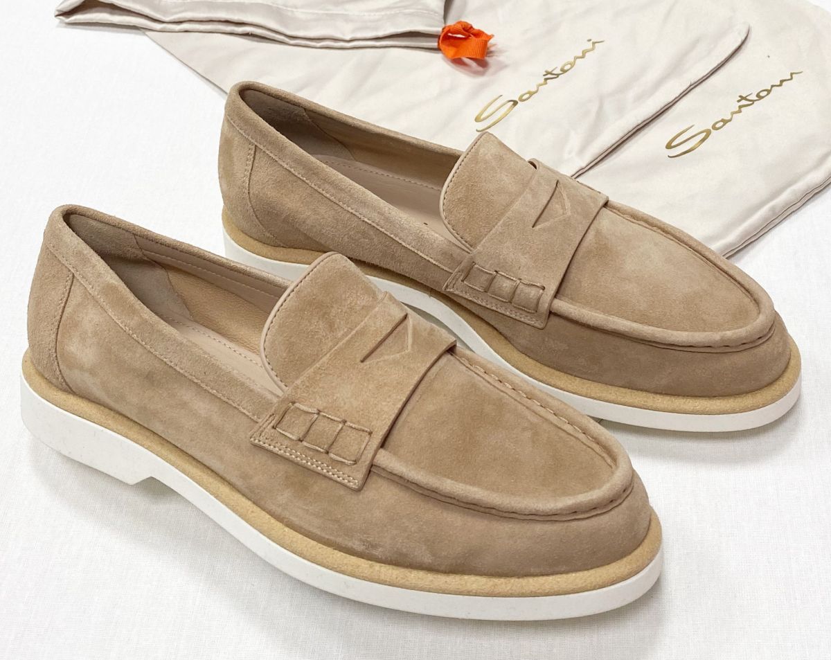 Лоферы Santoni размер 38.5 цена 31 310 руб