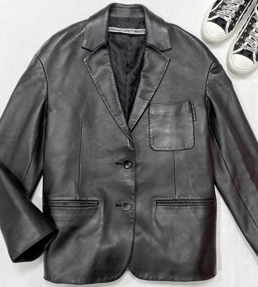Жакет / кожа / Alexander Wang размер 42 цена 46 965 руб
