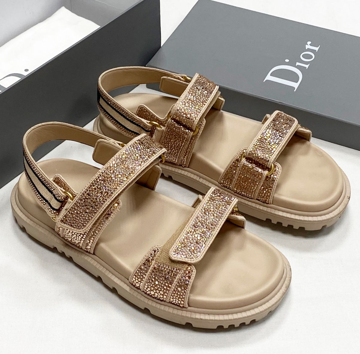 Сандали/камни/ Christian Dior размер 38.5 цена 46 965 руб 