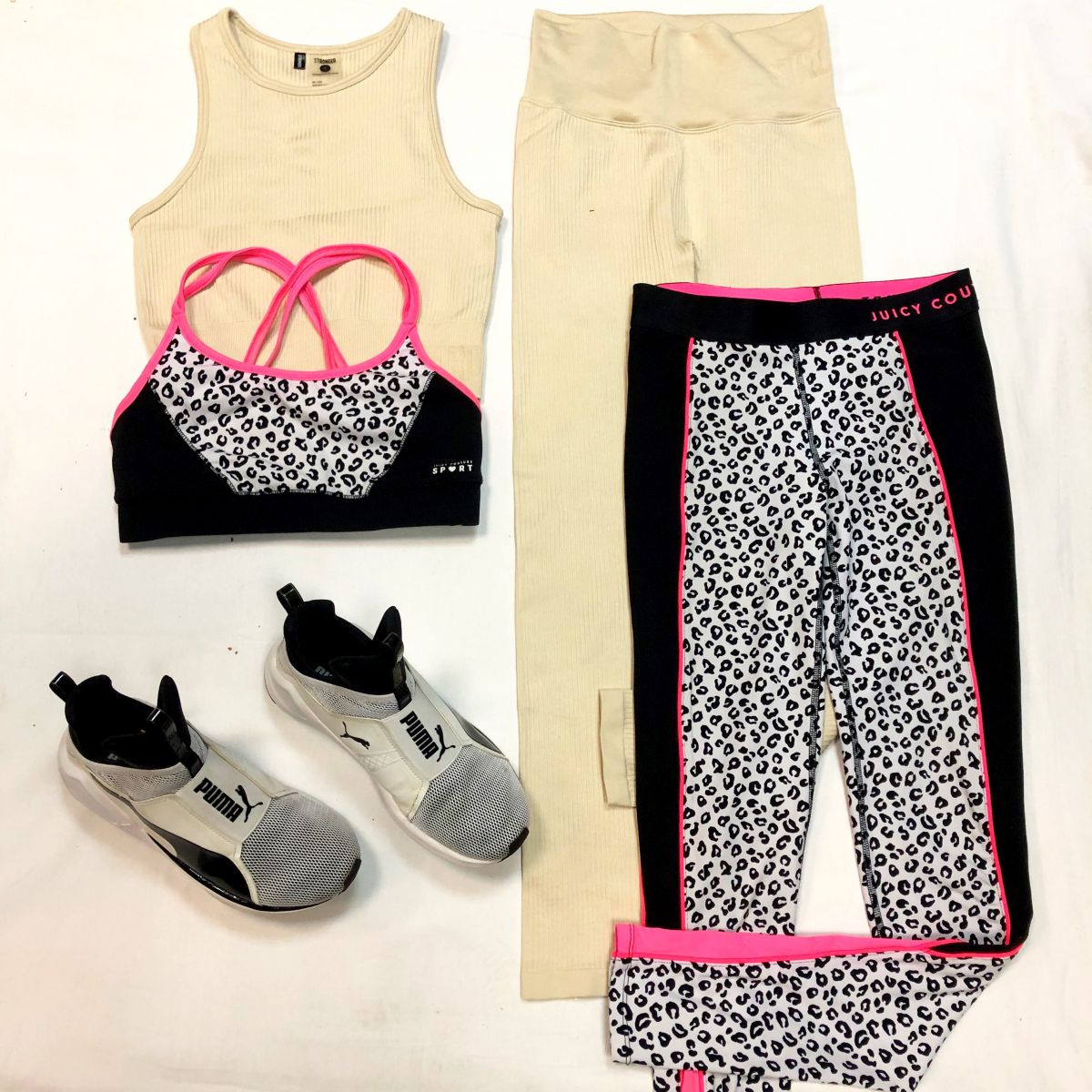 Комплекты спорт JUICY COUTURE / STRONGER размер S цена 3 077 руб / 3 846 руб 
Кроссовки PUMA размер 36.5-37 цена 3 077 руб