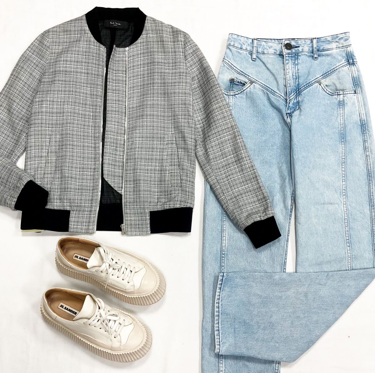 Бомбер Paul Smith размер 38 цена 10 959 рубДжинсы Sandro размер 34 цена 4 697 рубКеды Jil Sander размер 37 цена 10 959 руб