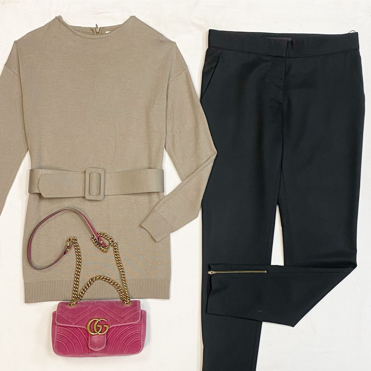 Брюки Stella McCartney размер 40 цена 4 616 рубКофта Aviu размер 42 цена 6 154 рубСумка Gucci