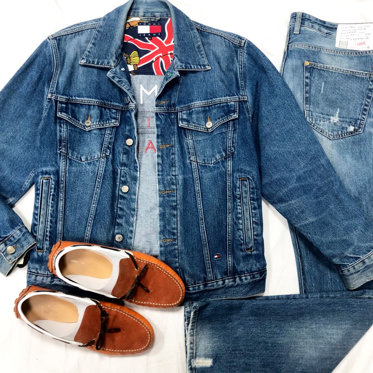 #Mechtamen
Куртка TOMMY Hilfiger размер М цена 7 828 руб 
Джинсы Manufacture by UNIFORM размер 34/31 цена 7 828 руб 
Мокасины Louis Vuitton размер 9.1/2 цена 46 695 руб