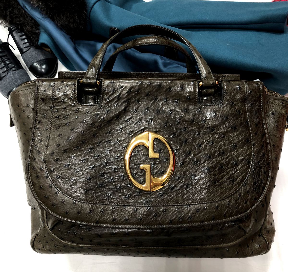 Сумка /страус/ Gucci размер большой цена 78 275 руб