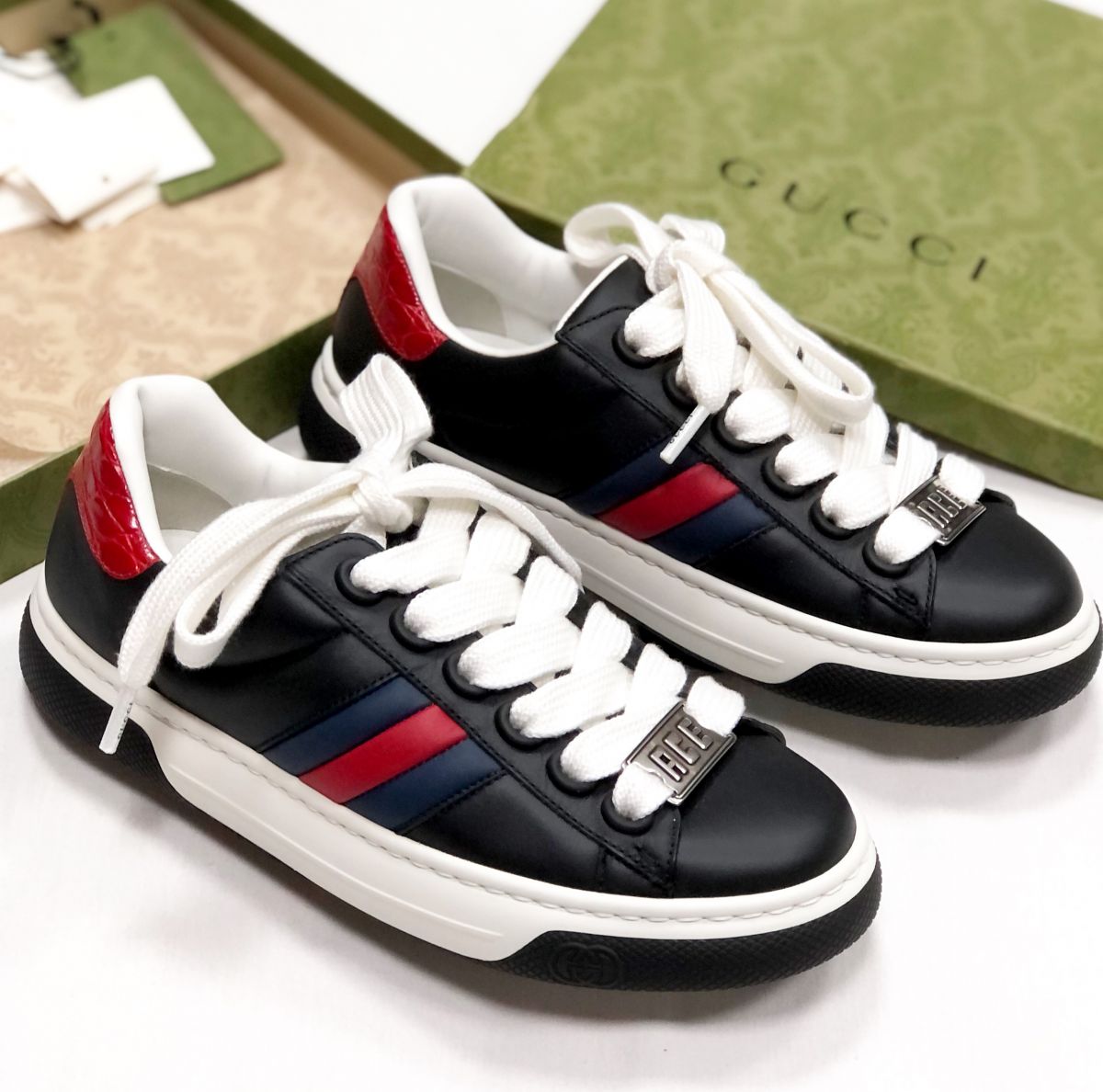 Кеды Gucci размер 38.5 цена 39 138 руб