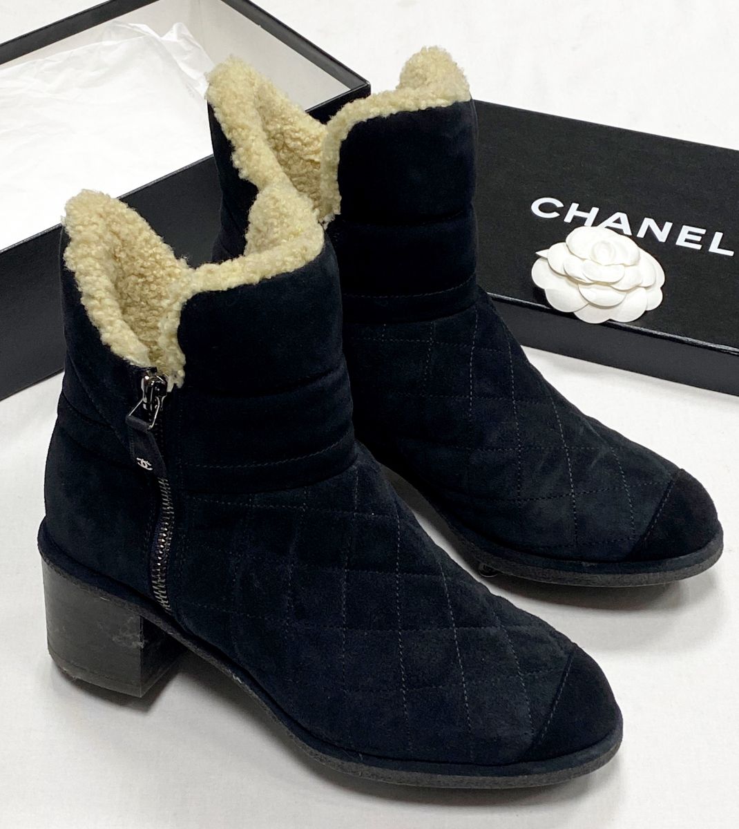 Ботинки/ на меху/ Chanel размер 38 цена 26 614 руб