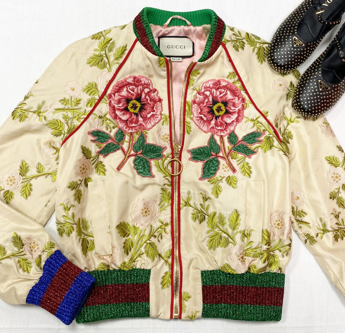 Бомбер / вышивка / Gucci размер 40 цена 46 965 руб