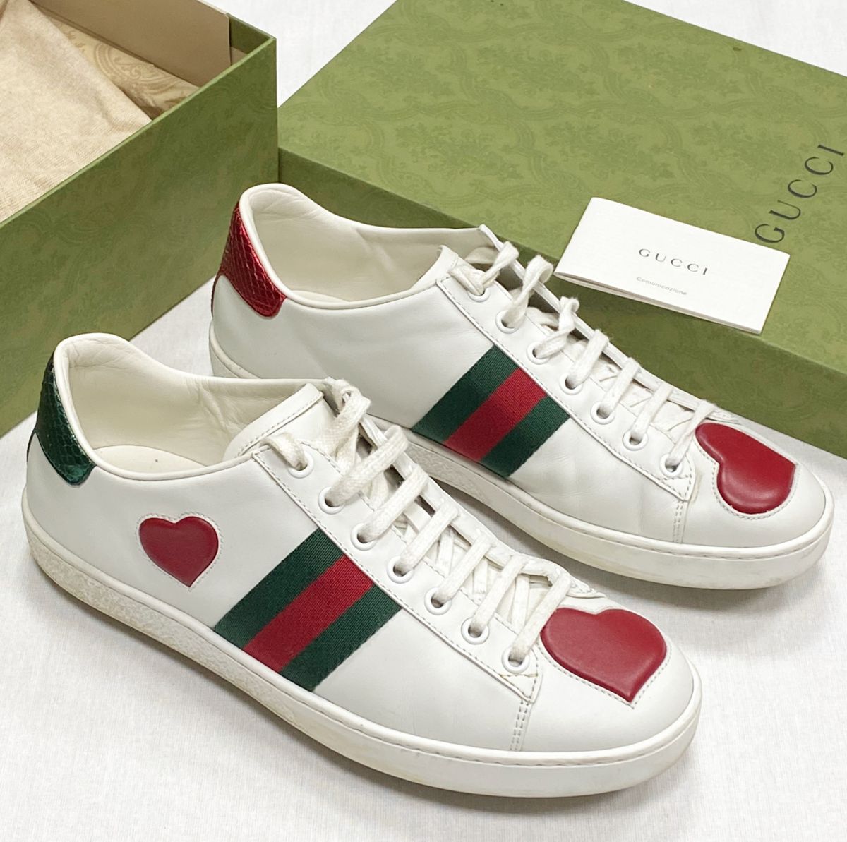 Кеды Gucci размер 37.5 цена 15 655 руб
