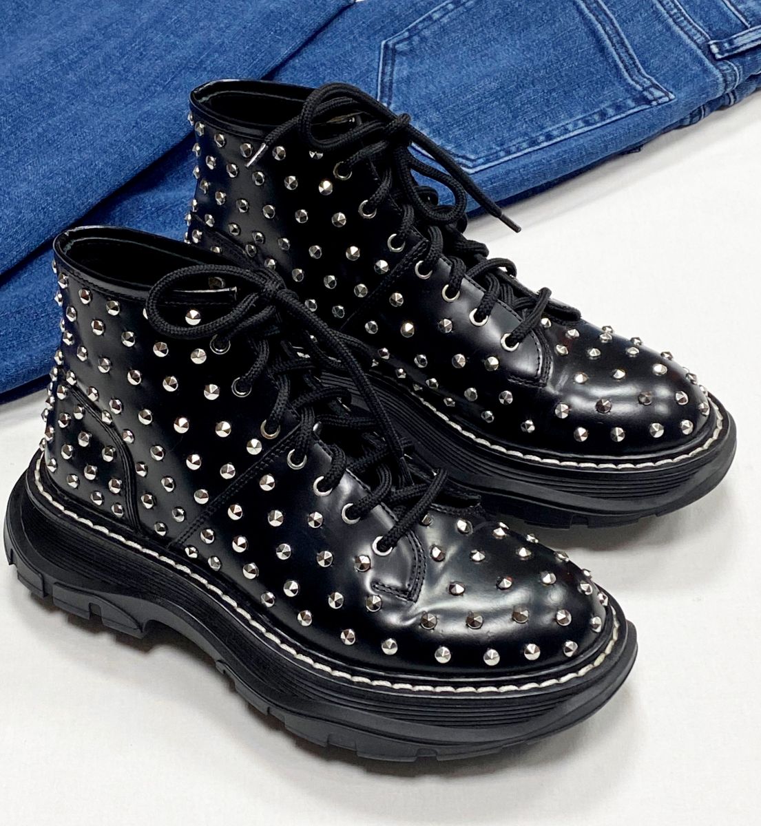 Ботинки Alexander McQueen размер 37 цена 23 483 руб