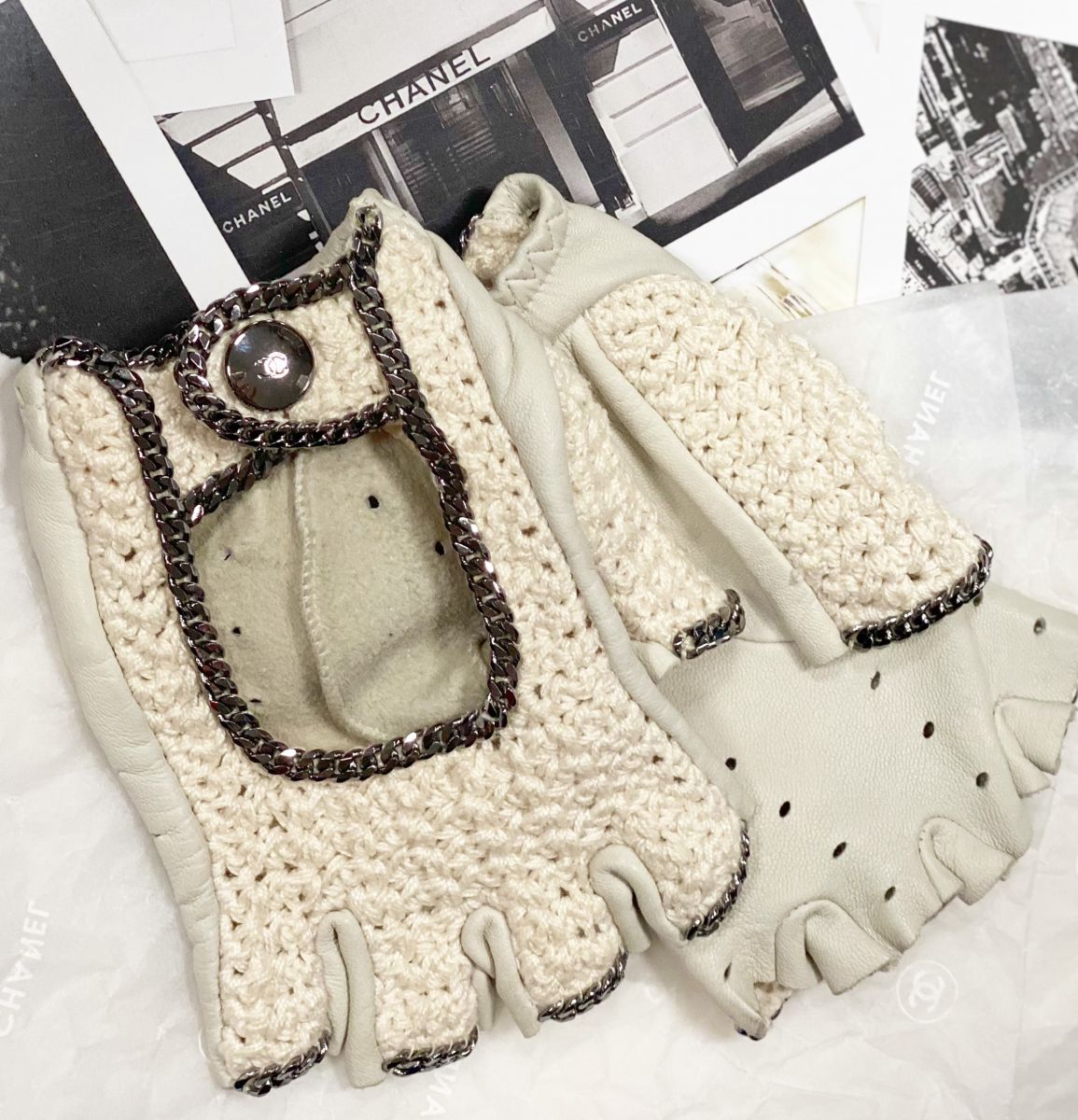 Митенки Chanel размер 6.5 цена 23 483 руб 
