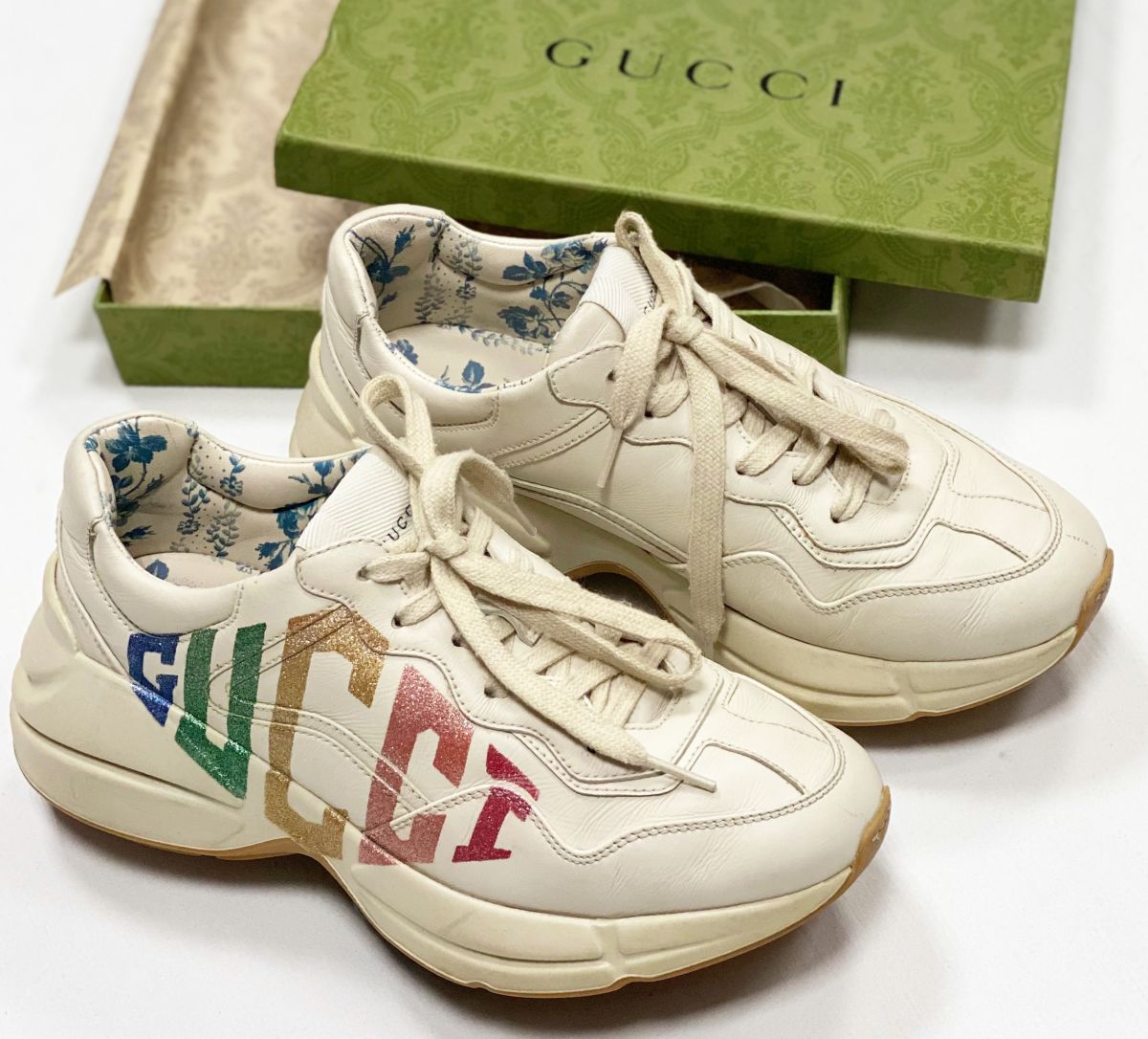 Кроссовки Gucci размер 37 цена 23 483 руб