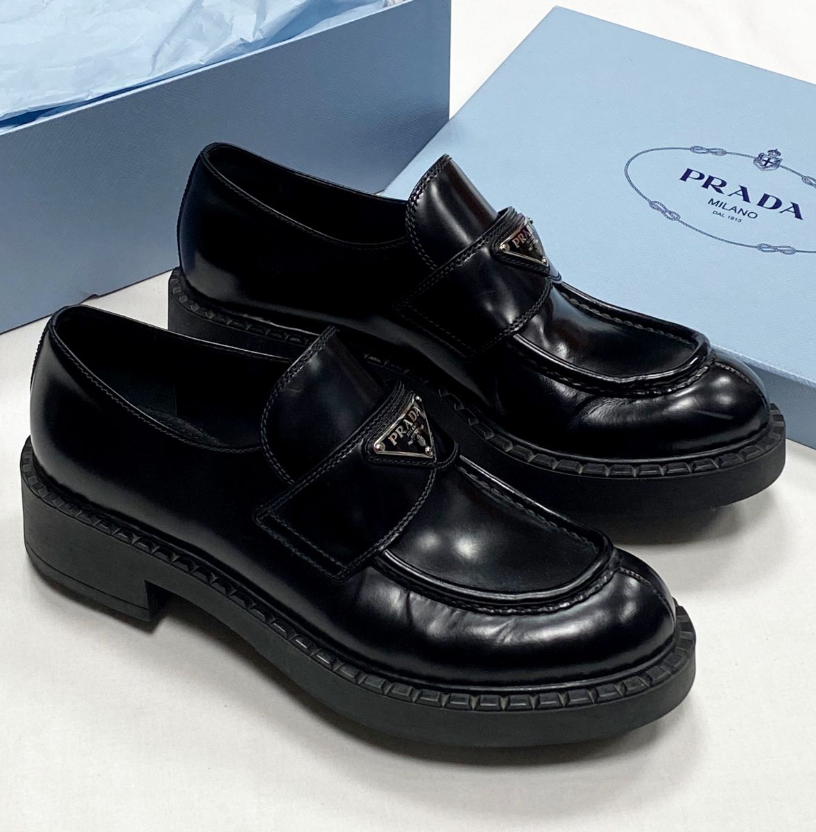 Лоферы Prada размер 39.5 цена 46 965 руб