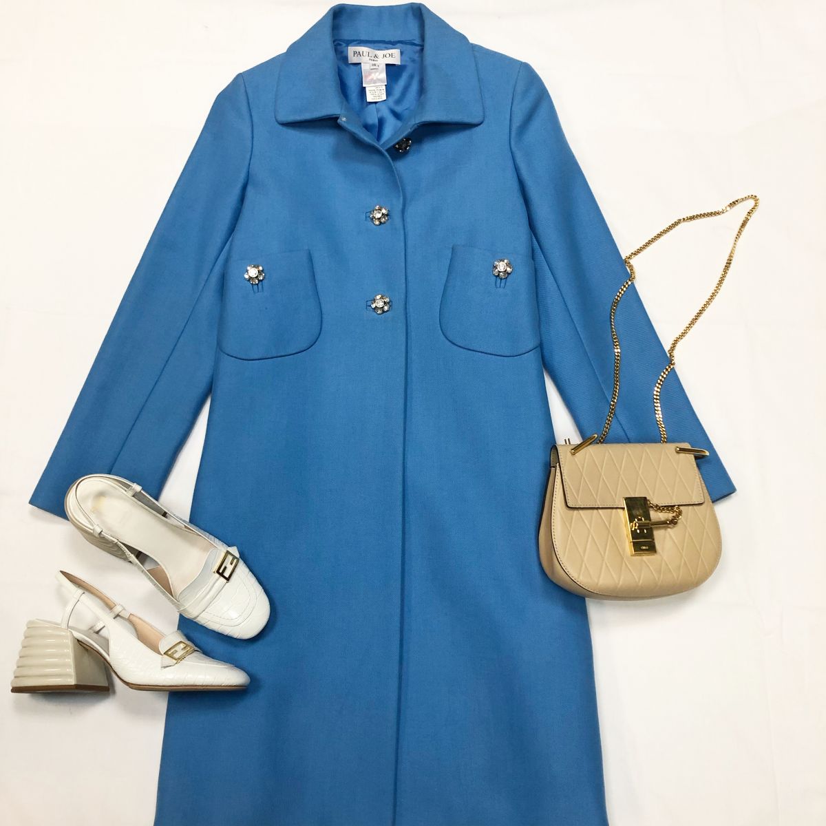 Пальто Paul joe размер 38 цена 23 078 руб Туфли Fendi размер 38 цена 23 078 руб Сумка Chloe