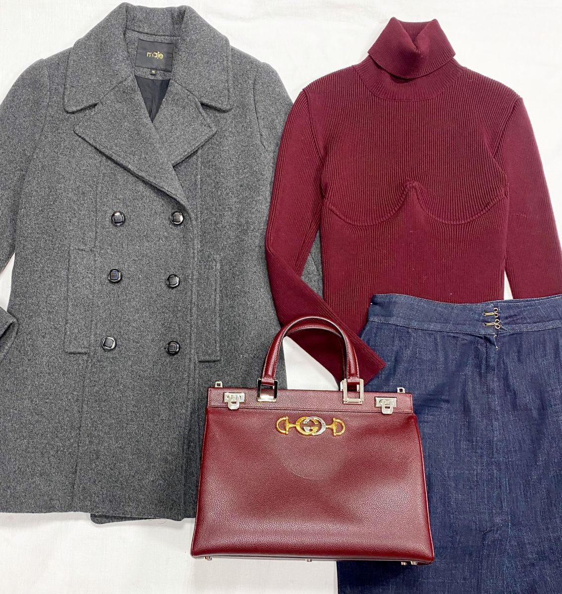 Пальто Maje размер 40 цена 15 655 руб
Водолазка Balenciaga размер 38 цена 20 352 руб
Юбка Bottega Veneta размер 44 цена 6 262 руб
Сумка Gucci