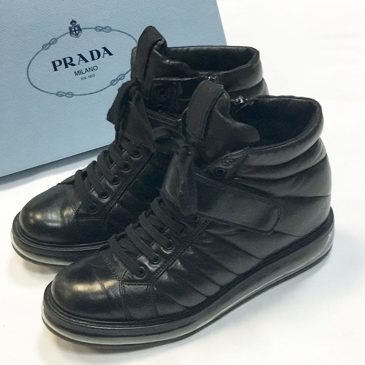 Ботинки PRADA  размер 37 цена 13 847 руб 