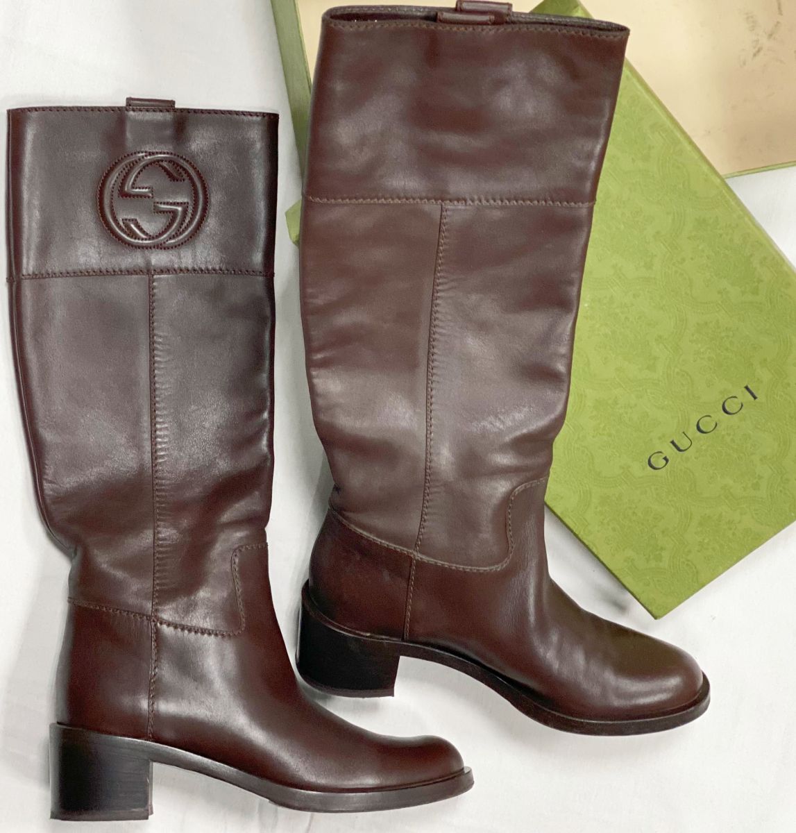Сапоги Gucci размер 37.5 цена 30 770 руб