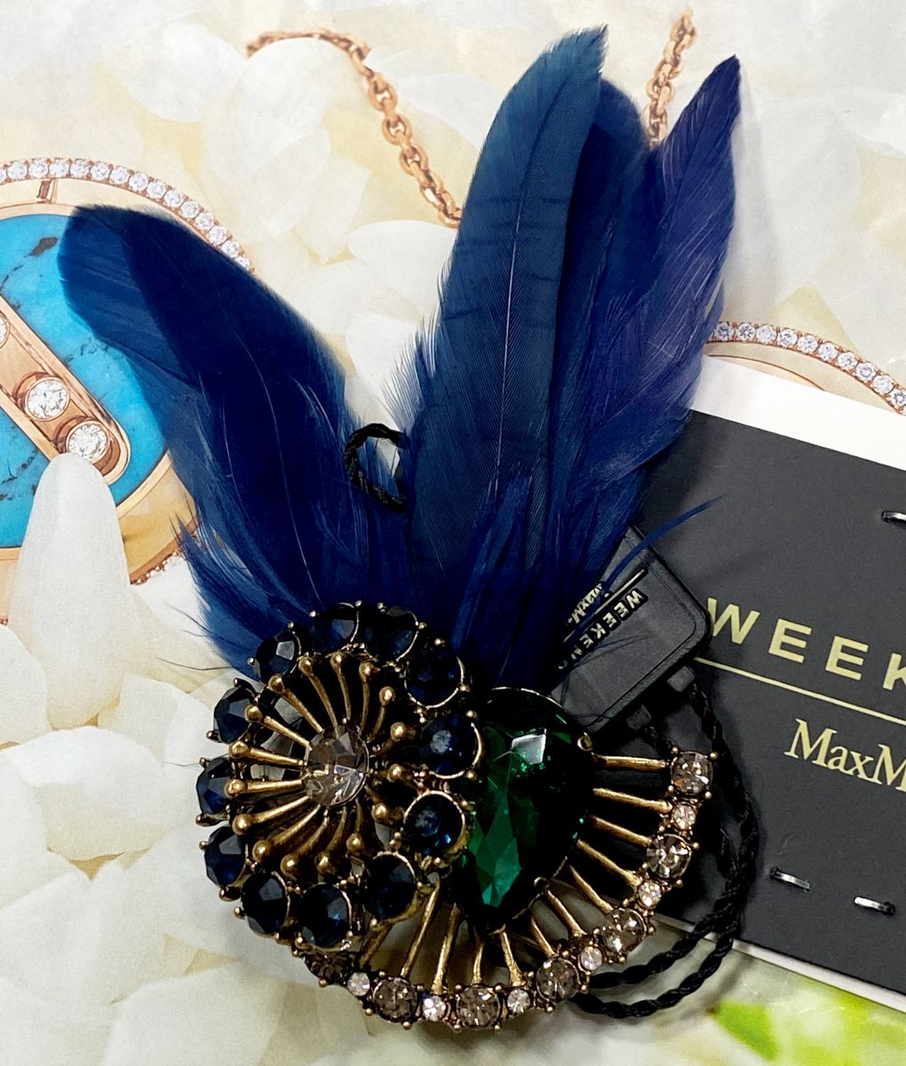 Брошка/ камни/ перья/ Weekend/ Max Mara цена 6 262 руб 
