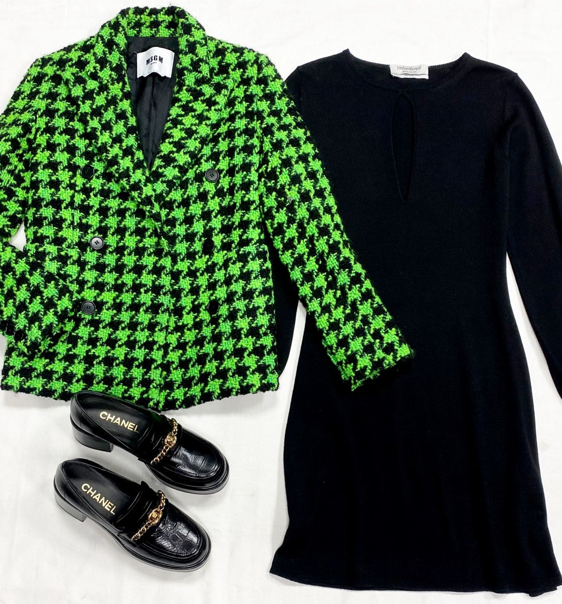 Жакет /твид/ MSGM размер 42 цена 23 483 руб
Платье Ysl размер S цена 23 483 руб
Лоферы Chanel размер 39 цена 109 585 руб