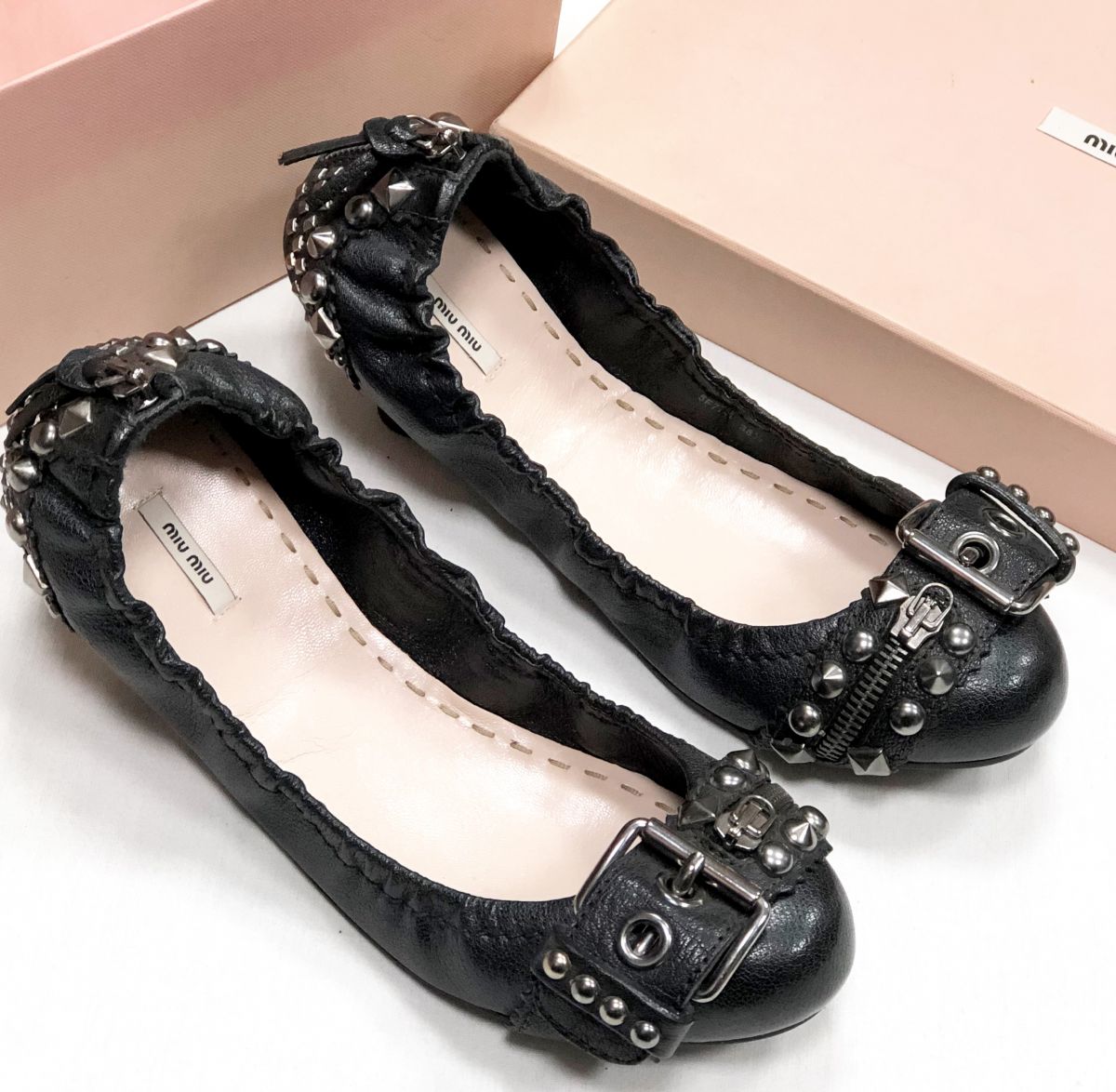Балетки Miu Miu размер 38.5 цена 9 393 руб