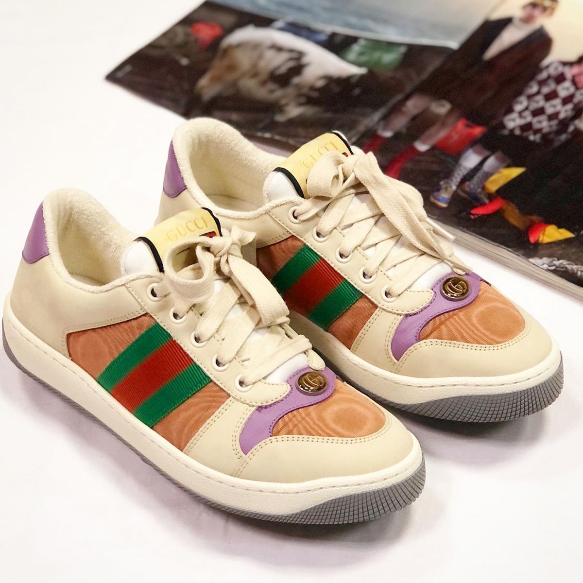 Кеды Gucci  размер 37.5 цена 38 463 руб 