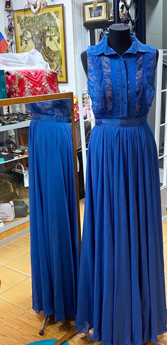 Платье / шелк / кружево / Elie Saab размер 36 цена 23 483 руб
