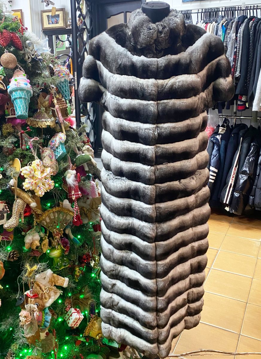 Шуба / трансформер/ мех шиншиллы/ размер M цена 93 930 руб