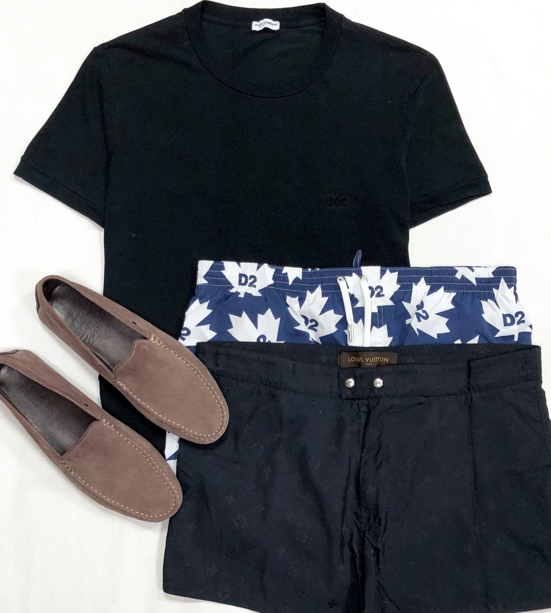 #mechtamen Шорты Louis Vuitton размер XL цена 6 262 руб
Шорты Dsquared размер 50 цена 4 697 руб
Футболка Dolce Gabbana размер M цена 2 348 руб
Мокасины Tods размер 42 цена 7 828 руб