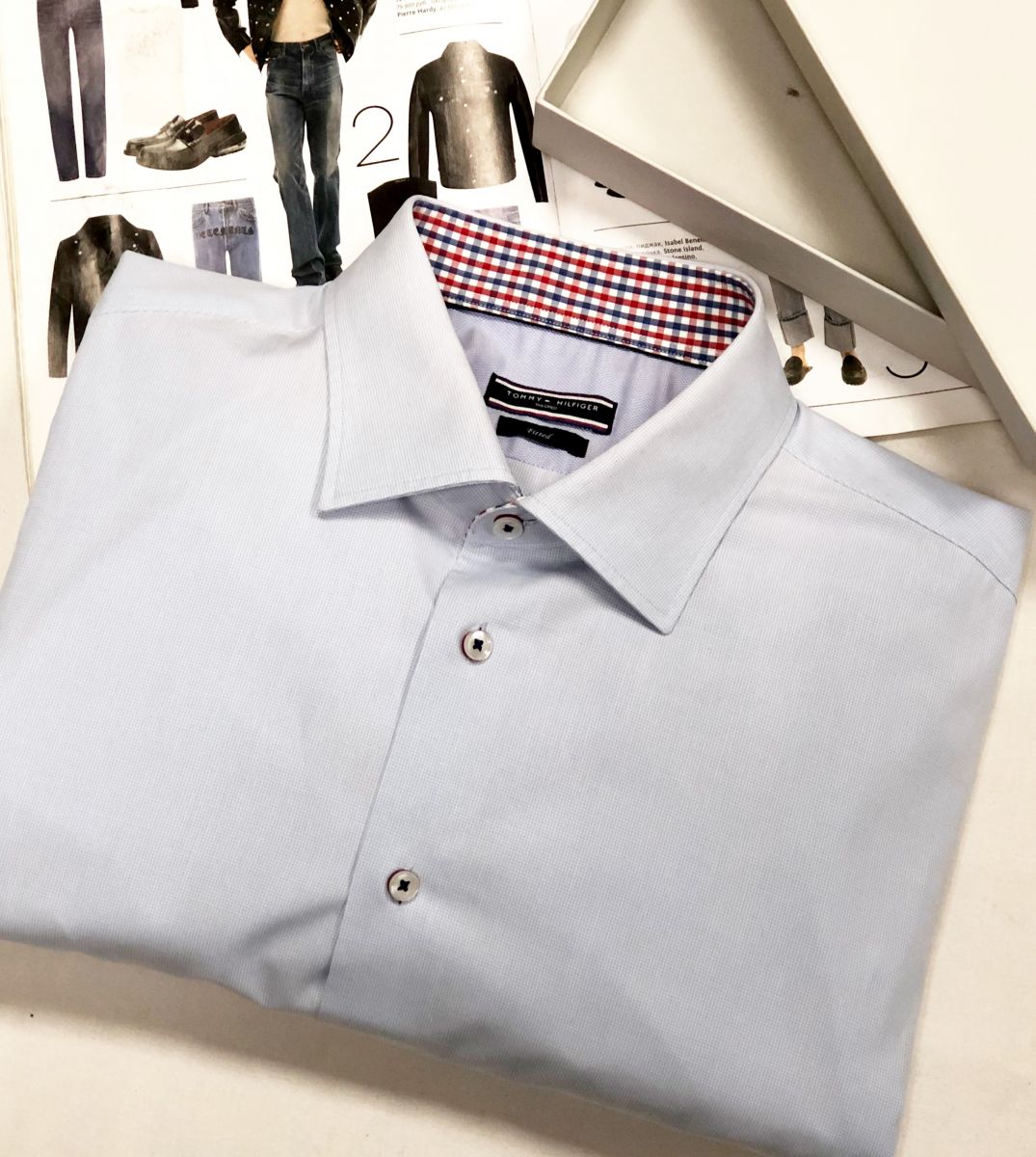 #mechtamen Рубашка Tommy Hilfiger размер 44/17 цена 2 348 руб
