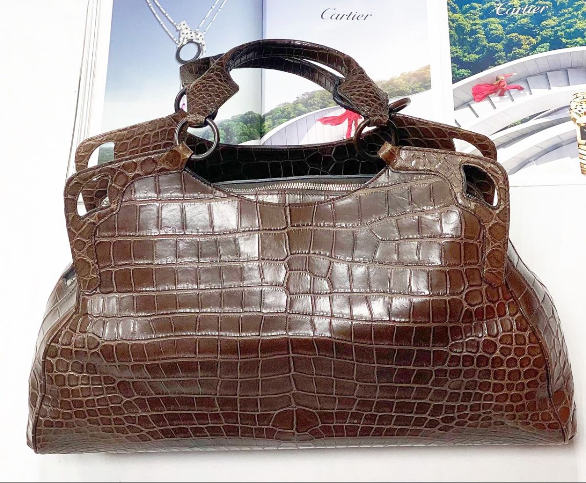 Сумка / крокодил / Cartier размер 45/25 цена 313 100 руб