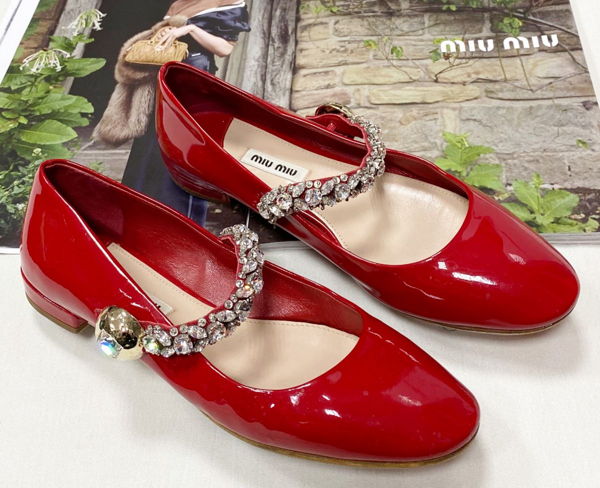 Балетки Miu Miu размер 37.5 цена 23 483 руб