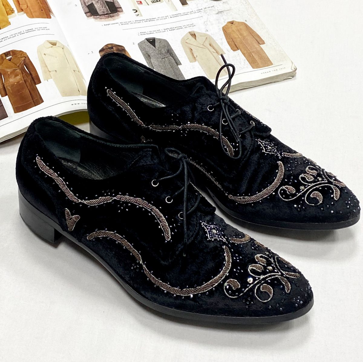 Ботинки/ бархат/ Sergio Rossi размер 38 цена 10 959 руб