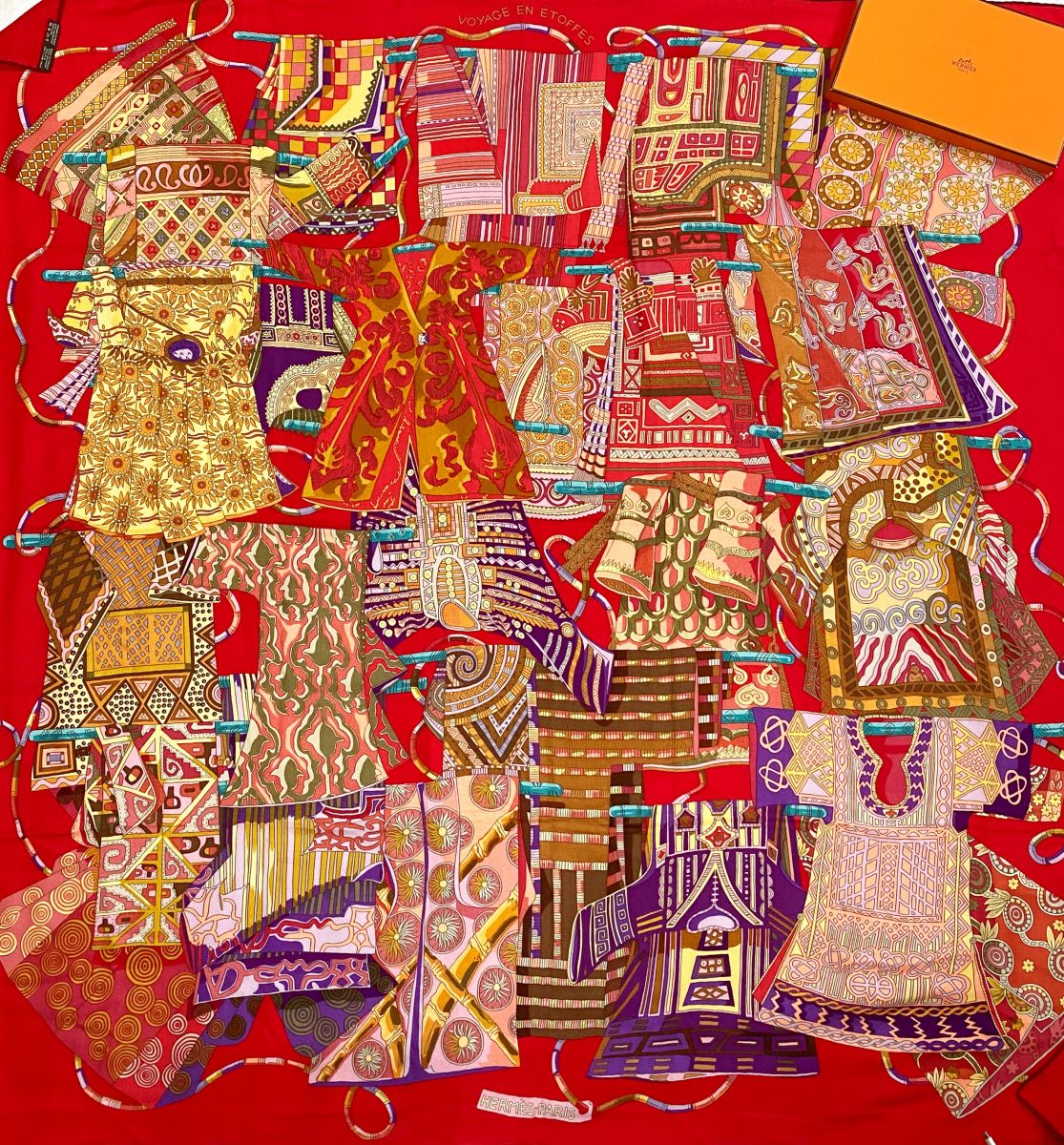 Палантин / кашемир / шелк / Hermès размер 140/140 цена 78 275  руб