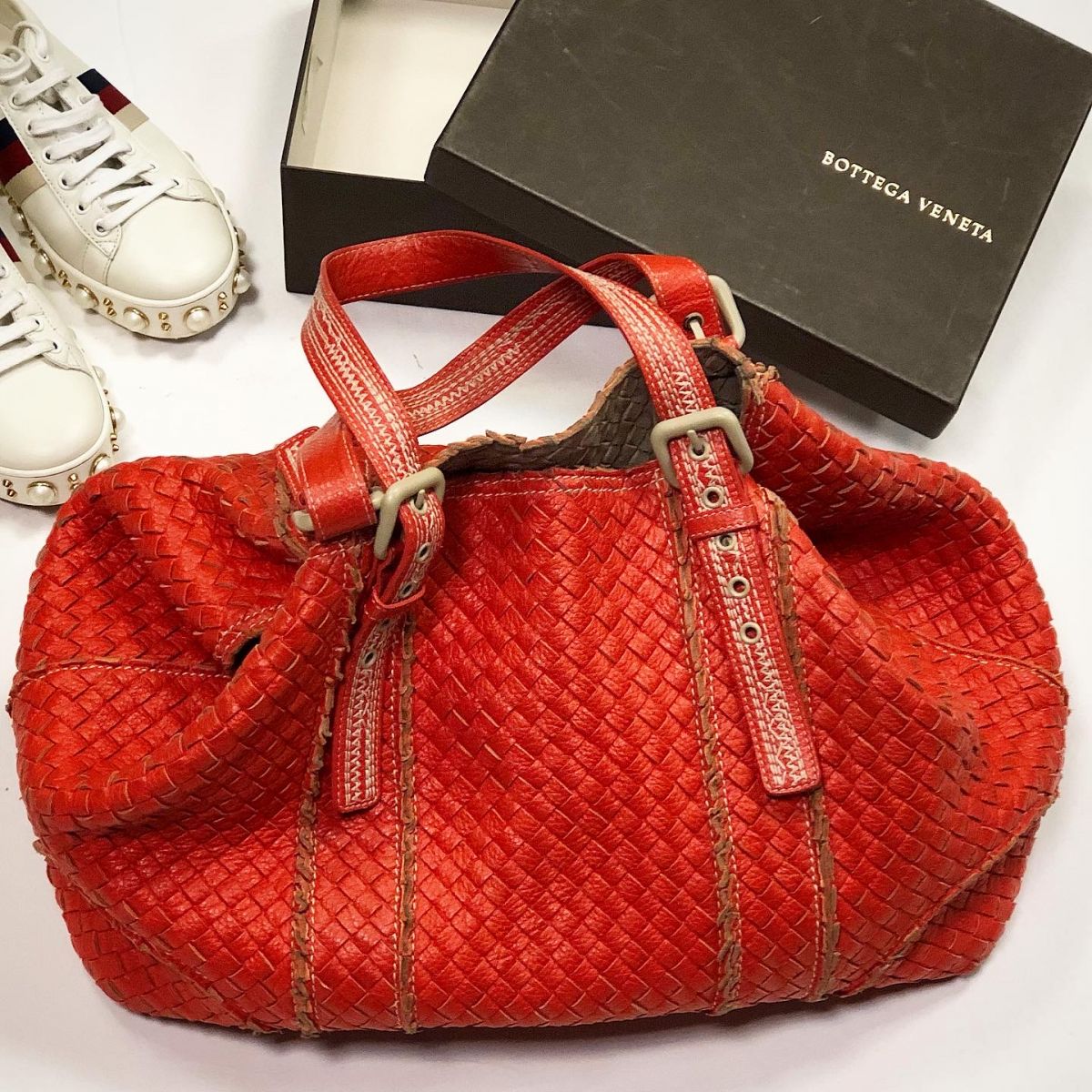 Сумка Bottega Veneta  размер 40/25 цена 53 847 руб 