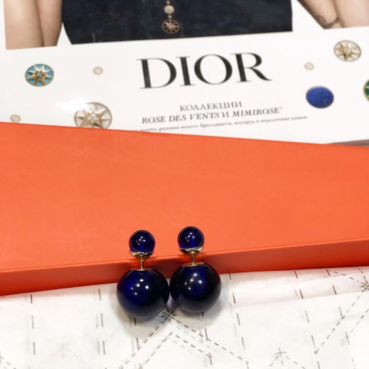 Пусеты Dior  цена 7 693 руб 