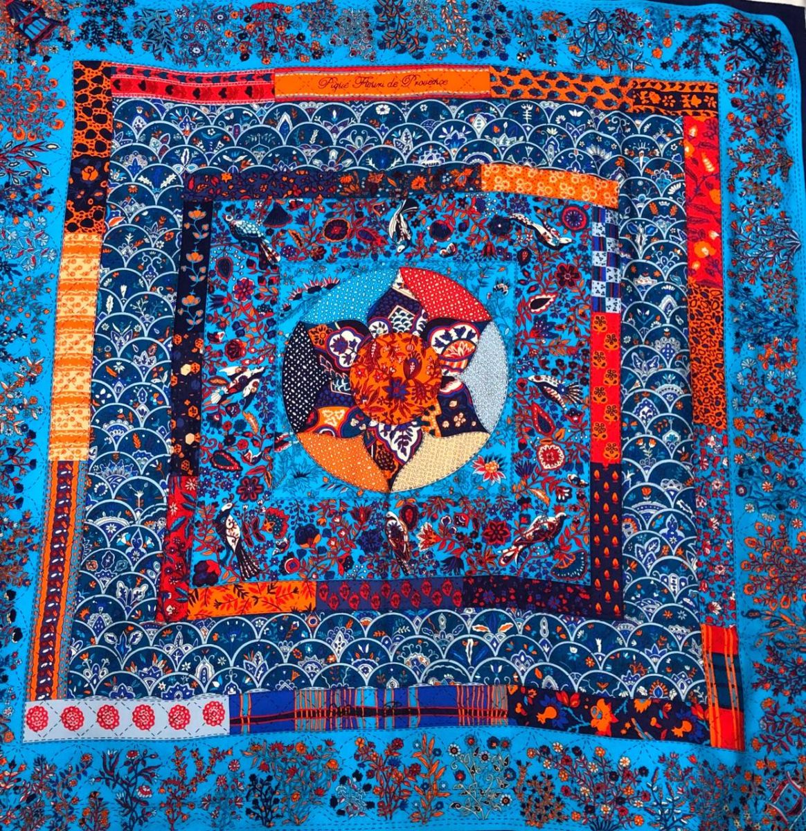 Палантин HERMES размер 140/140 цена 62 620 руб