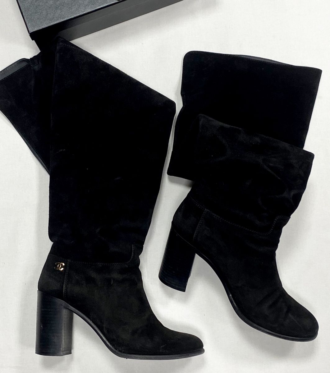 Сапоги /замша/ Chanel размер 38.5 цена 23 483 руб