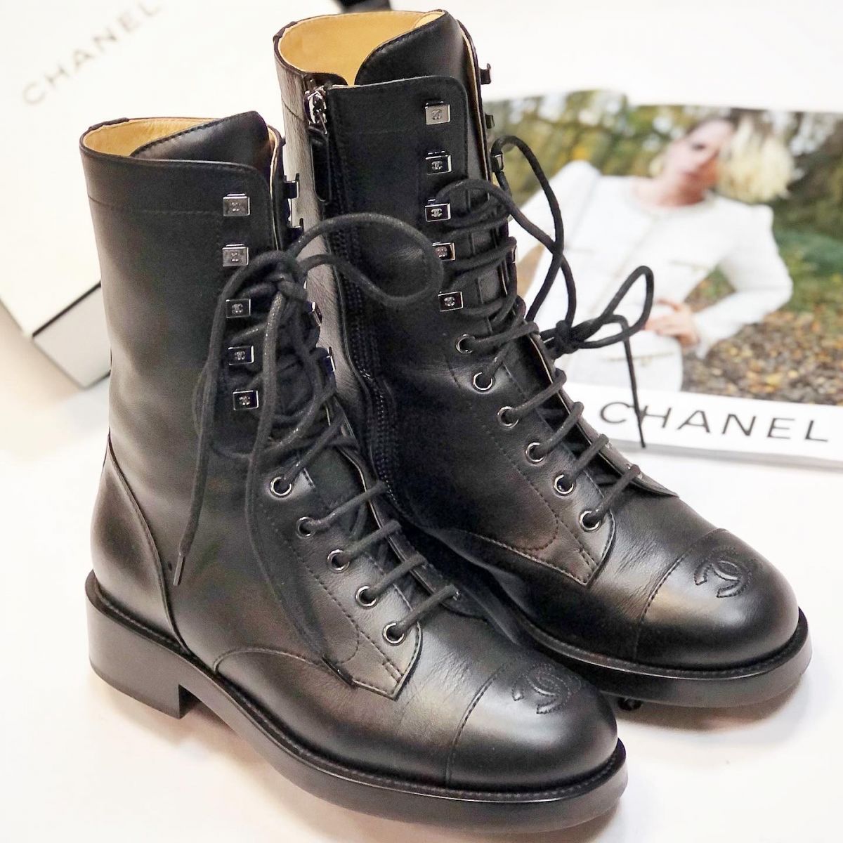 Ботинки Chanel  размер 37.5 цена 53 847 руб