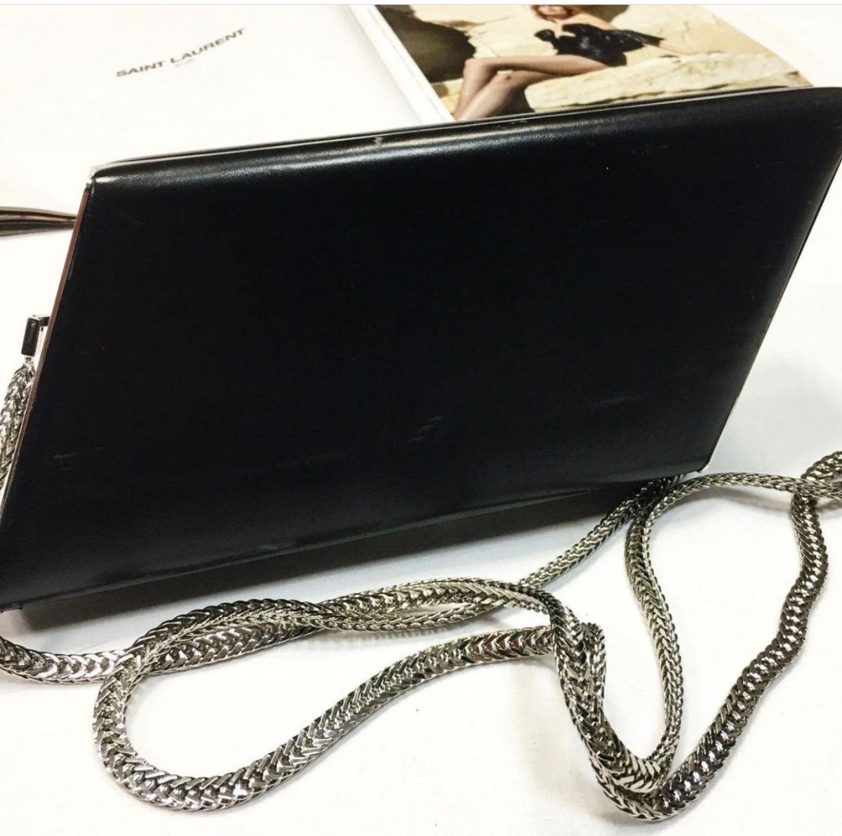 Клатч Saint Laurent размер 20/10 цена 18 463 руб