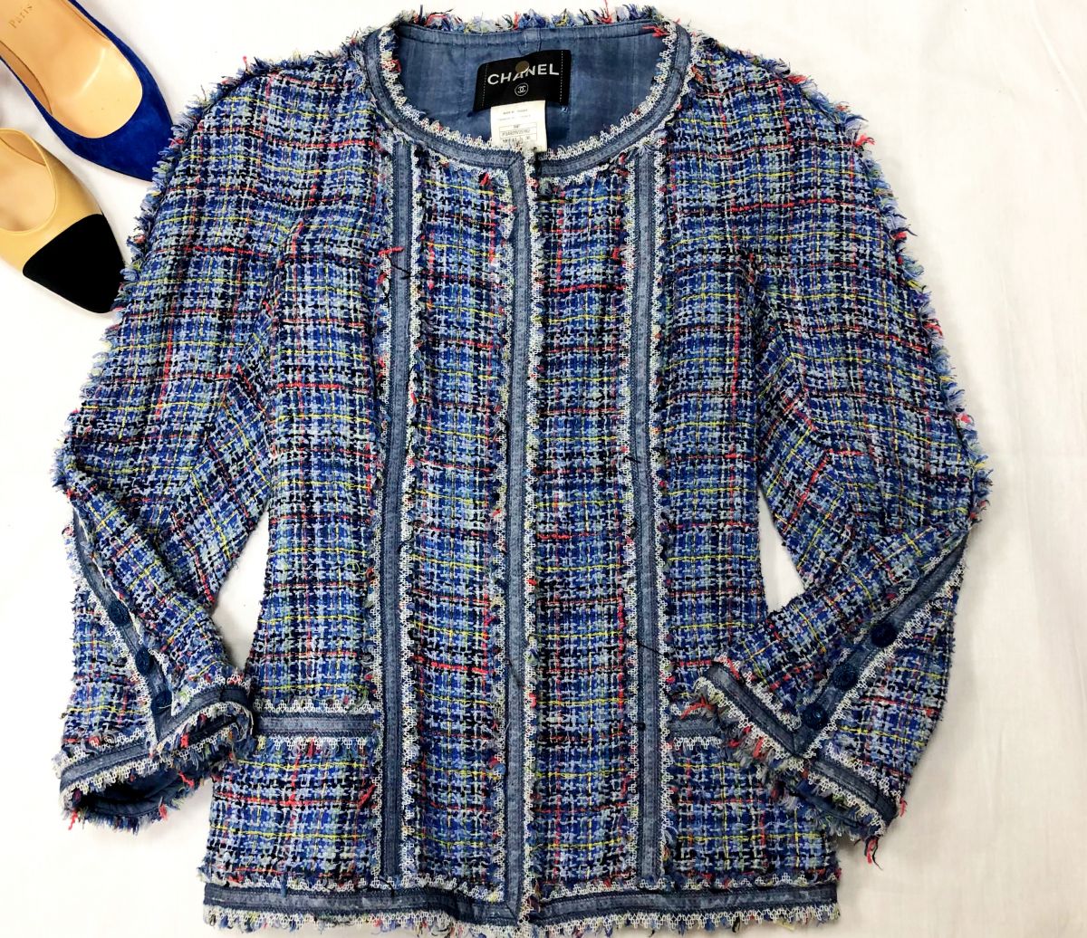 Жакет /твид/ Chanel размер S цена 46 965 руб 