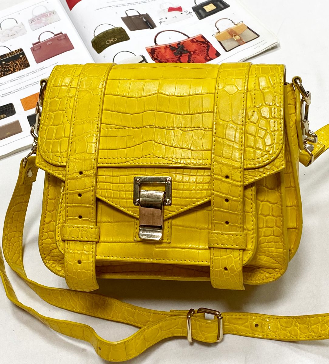 Сумка / крокодил/ Proenza Schouler размер 20/16 цена 219 170 руб 