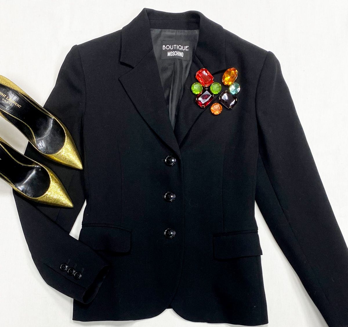 Жакет/камни/ Moschino размер 46 цена 9 231 руб
Туфли Saint Lauren размер 39 цена 23 078 руб